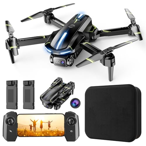 Mini Foldable Drone with 1080P HD Camera and 2 Batteries D54486