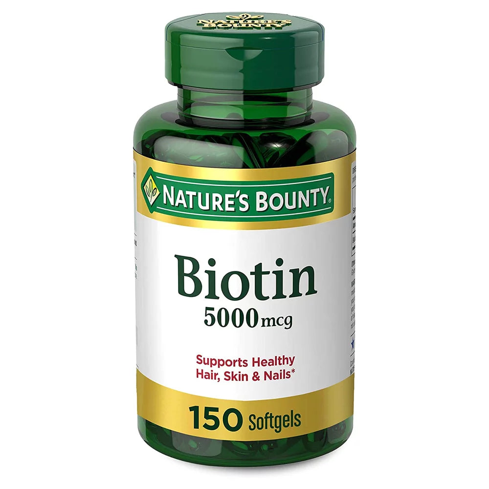 5000 mcg Biotin Vitamin Supplement Softgels Pack of 3 K571354