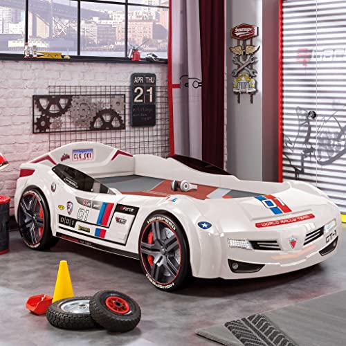 Black Kids Race Car Bed Frame Z55524