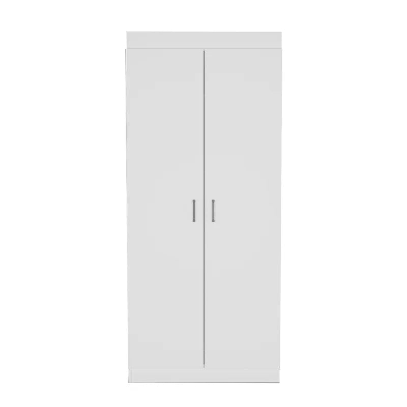 White 5-Shelf Engineered Wood Pantry Cabinet U981