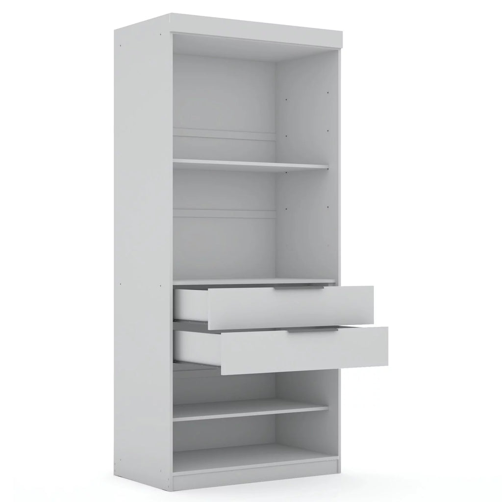White 4 Drawer Corner Wardrobe Set of 3 G908334