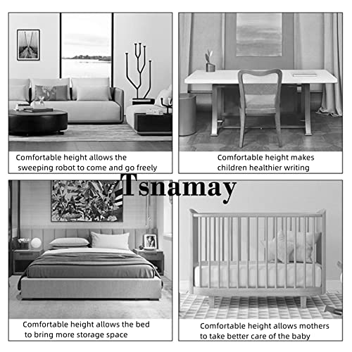 4" Self Adhesive Black Furniture Risers L9270