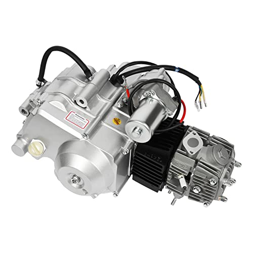 140cc 4 Stroke Engine Motor, Complete Engine Kit Single Cylinder Horizontal 4-speed Transmission Manual Clutch CDI O272