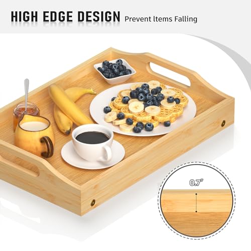 Bamboo Serving Tray with Folding Legs O3992