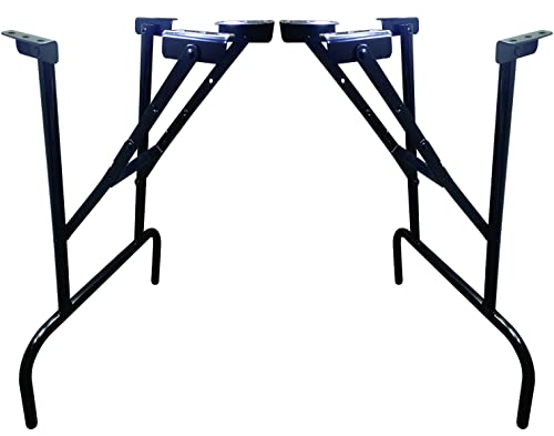 27 In Steel Powder Coated Gloss Black Folding Table Legs (4) Z95807