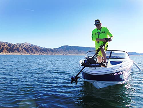12V 55LB 48 Inch Shaft Bow Mount Electric Trolling Motor with Remote Control V11302