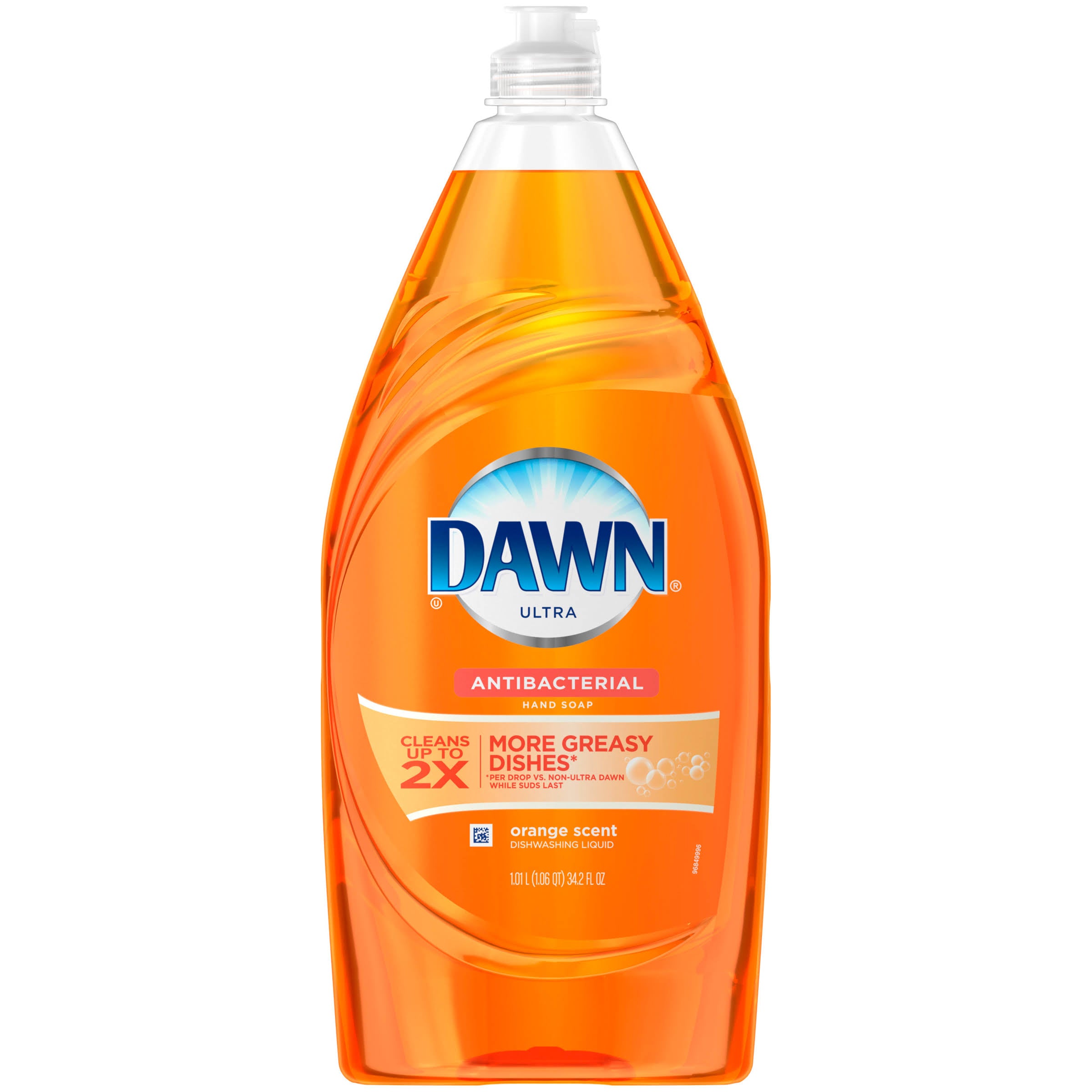 Antibacterial Orange Dish Soap, 34.2 oz M39901