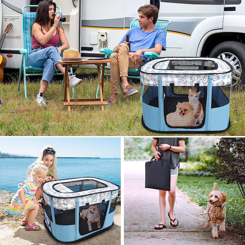Cat Tent Outdoor Pet Enclosure Tent with Carry Bag D967728