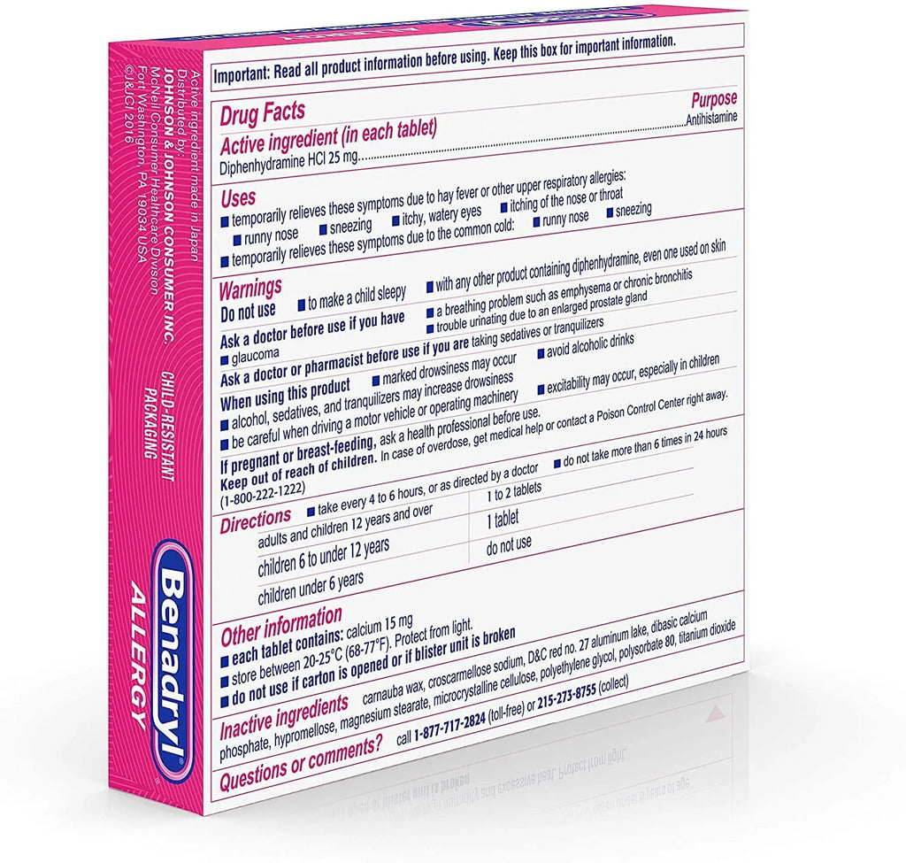 24 Ct Antihistamine Tablets V691