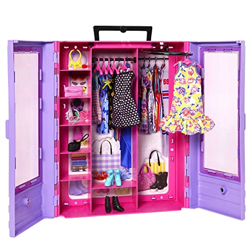 Fashionistas Ultimate Closet with Clothes (3 Outfits) & Fashion Accessories Including 6 Hangers J45445