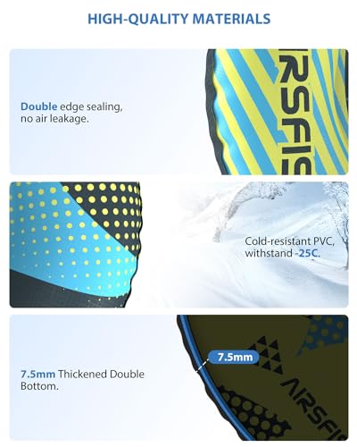 Inflatable Snow Sled with Towable Leash Z920