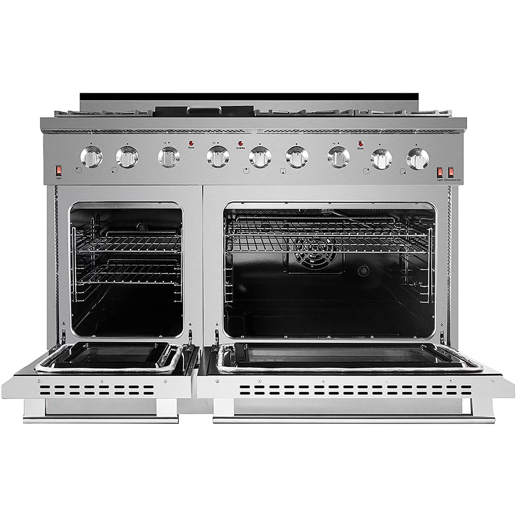 48" Stainless Steel Propane Gas Range with Convection Oven K42778