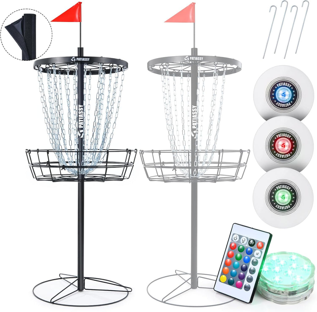 Portable Disc Golf Basket with 24/12 Chains G51120