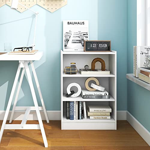 Black 3 Shelf Bookcase with Adjustable Shelves Y947215