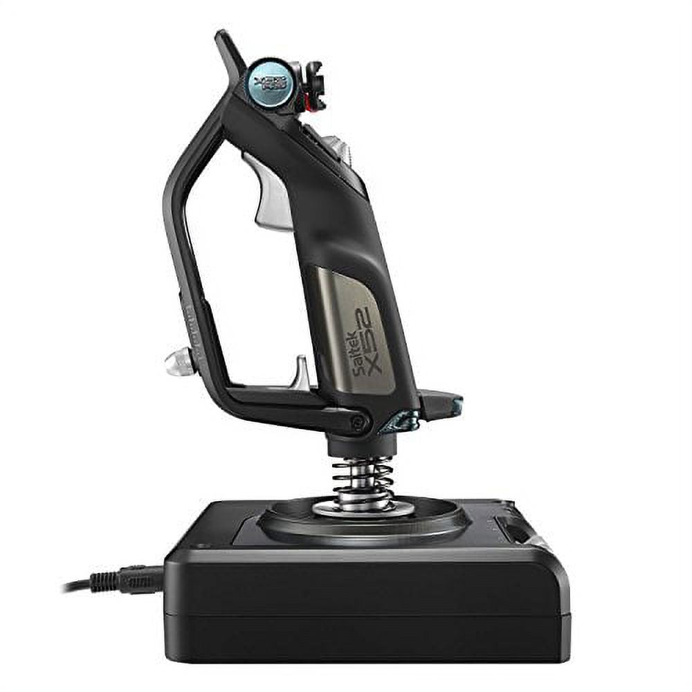 Black/Silver Flight Control System and Joystick Simulator with LCD Display J928067
