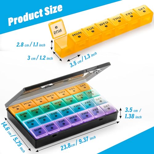 28 Day Pill Organizer with Travel Case E616617