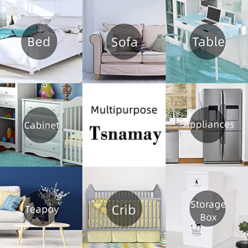 4" Self Adhesive Black Furniture Risers L9270