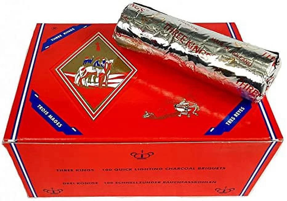 100 Quick lighting charcoal Briquettes 40mm S343107