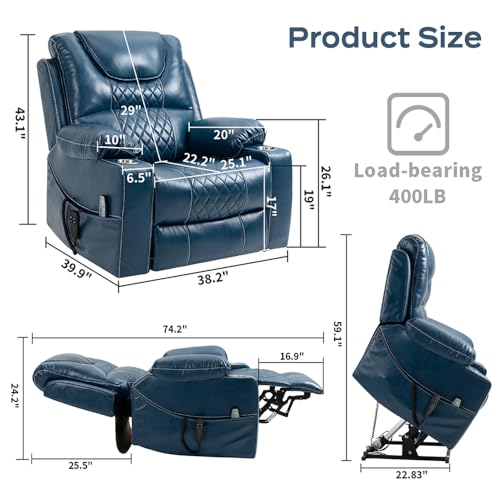 Lift Recliner Chair with Heat and Cup Holder I63054