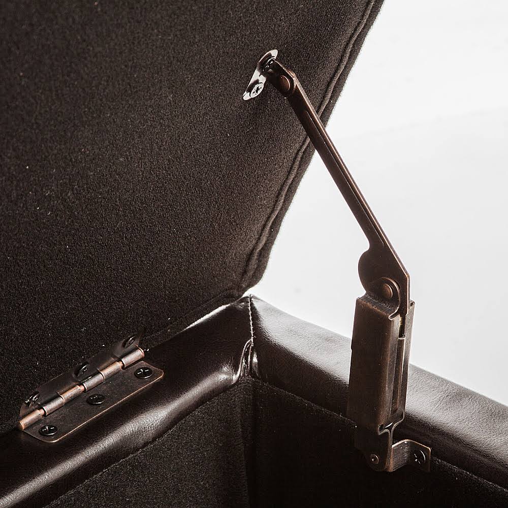 Espresso Tufted Storage Ottoman O3685