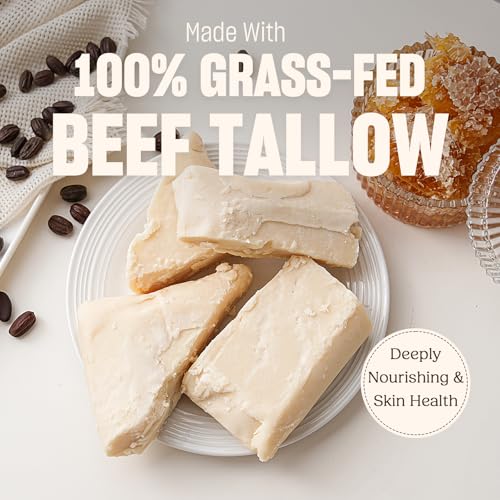 100% Grass-Fed Handmade Beef Tallow Cream Moisturizer, 4 Oz O249042