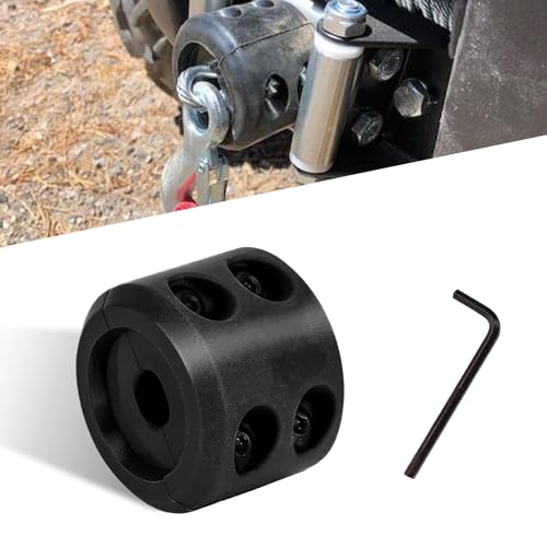 Black Trailer Winch Cable Hitch Stopper with Metal Installation Tool W142