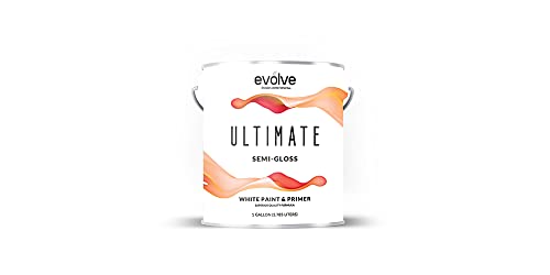 White Flat Interior Exterior Paint, 1-Gallon I91817
