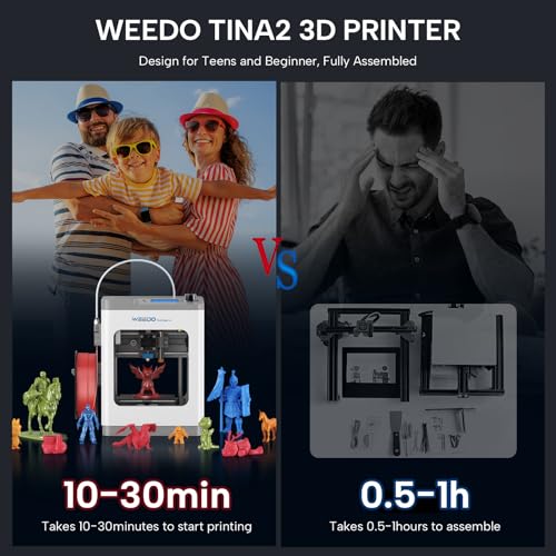 3D Printer with WiFi Printing, Auto Leveling, Fully Assembled FDM 3D Printer E7170
