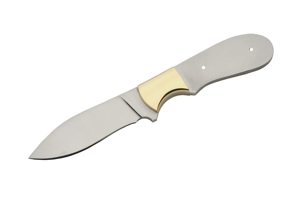 7.75" Full Tang Stainless Steel Drop Point Knife Blade Blank R407
