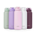 32oz Stainless Steel Water Bottle with Straw and Carry Handle W64741