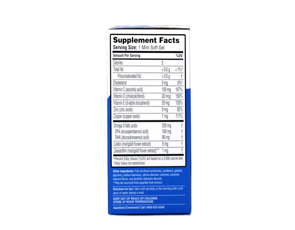 50 ea Pack of 4 Eye Vitamin Softgels F72977