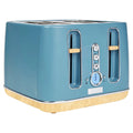 4 Slice Wide Slot Toaster Stone Blue Q235106