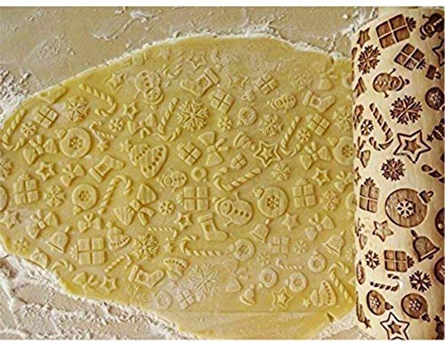 Christmas Wooden Rolling Pins T6188