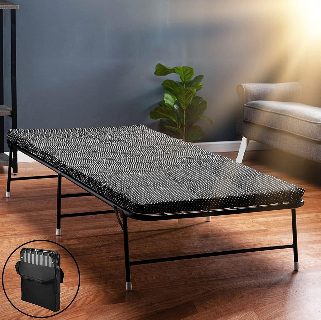 Folding Bed with Memory Foam Mattress and Carry Bag V3089