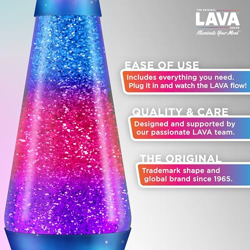 14.5 inch Purple/Blue Plastic Lava Lamp A310