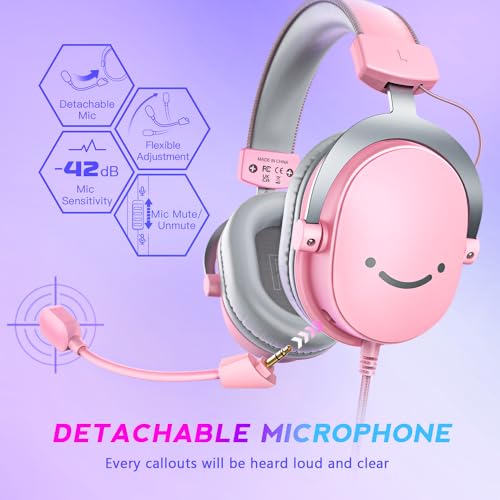 Black USB Over-Ear Wired Gaming Headset with Detachable Microphone M1983