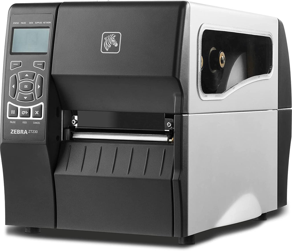 Black Thermal Transfer Barcode Label Printer, 203 dpi, 4-inch Print Width G13991