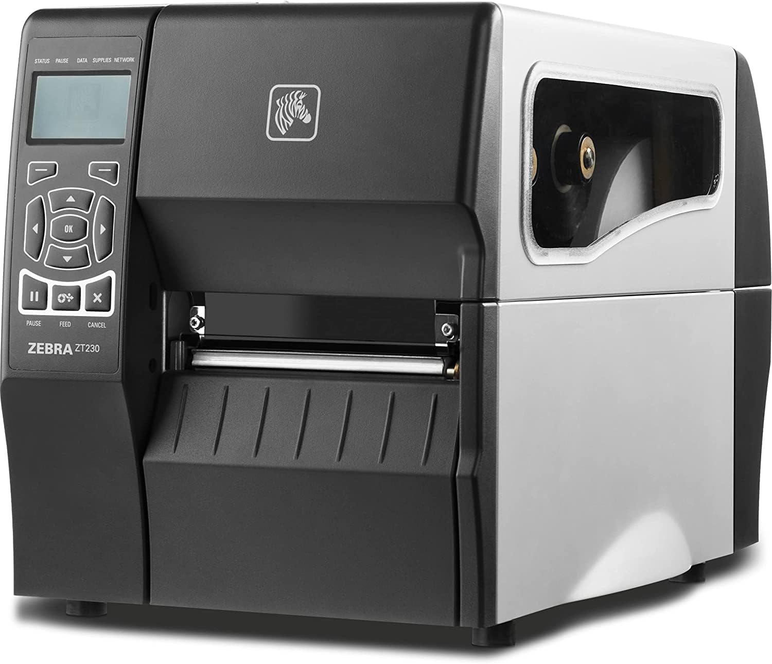 Black Thermal Transfer Barcode Label Printer, 203 dpi, 4-inch Print Width G13991