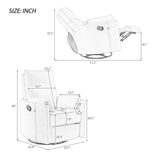 Beige Power Lift Recliner Chair with Adjustable Massage and Heating A86250