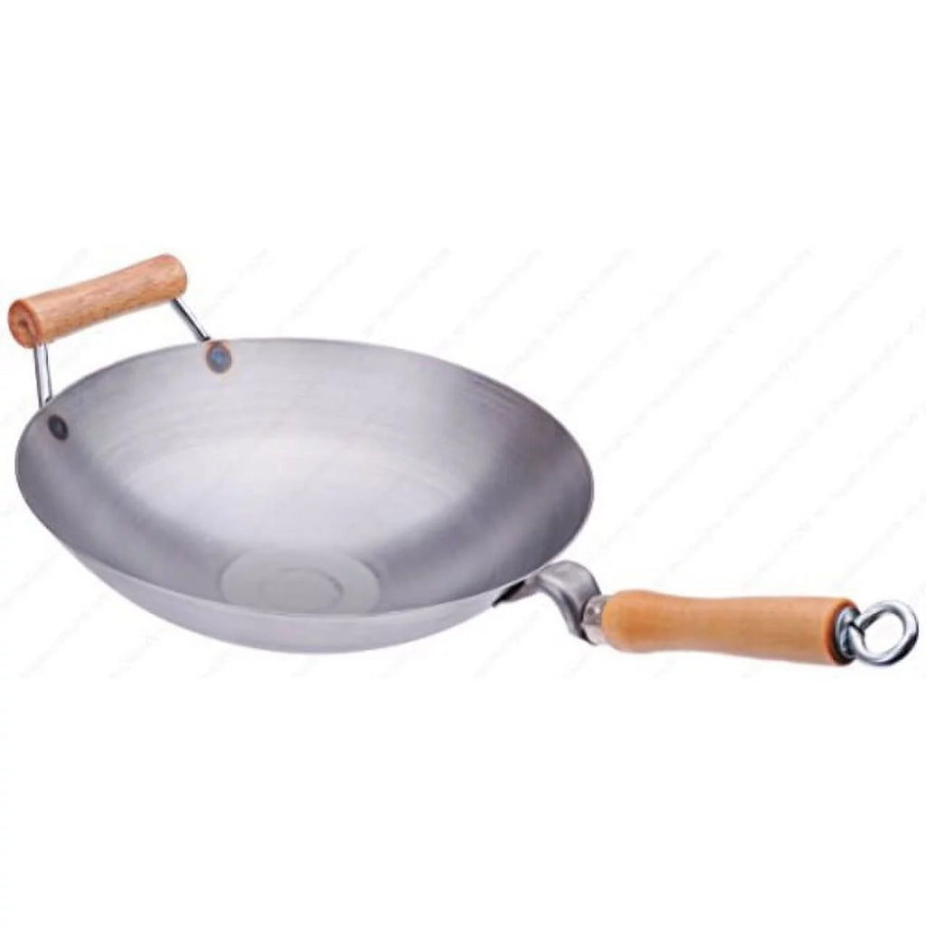 14 Inches Carbon Steel Wok with Helper Handle E768573