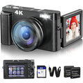 48MP 4K Digital Camera with 3'' 180° Flip Screen 16X Zoom F68540