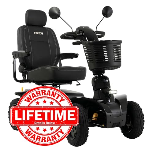 Orange Mobility Scooter, 400 Lbs Weight Capacity, 50 Ah Battery, 18"x18" Seat L282410