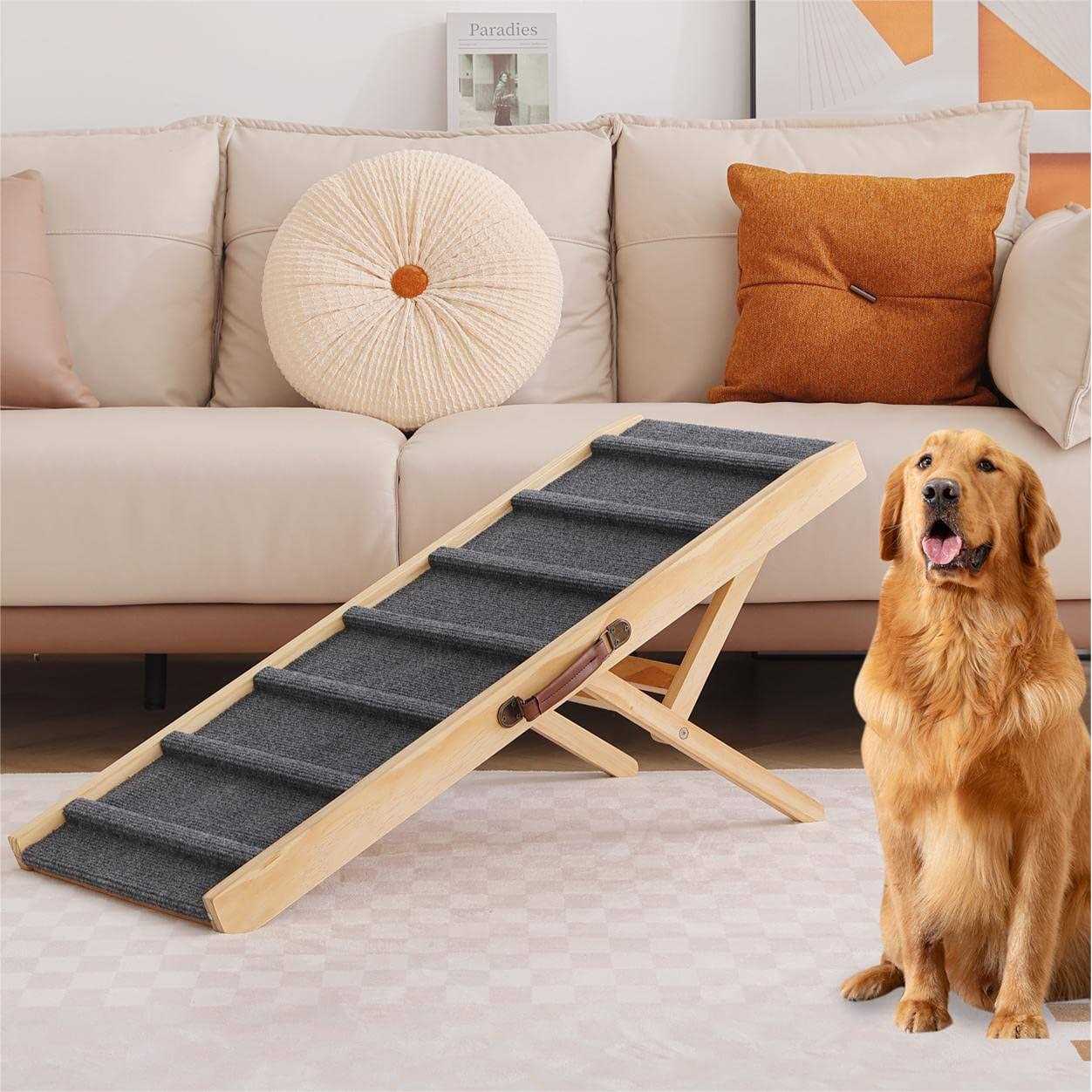 Large Dog Pet Ramp Stairs for Bed Car Truck Couch SUV X48261