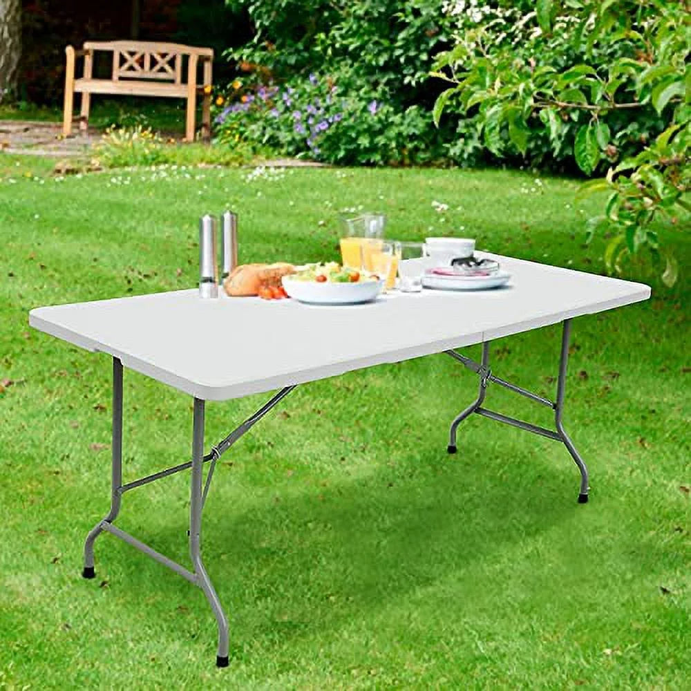 6ft Bi-Fold Folding Plastic Table B972643