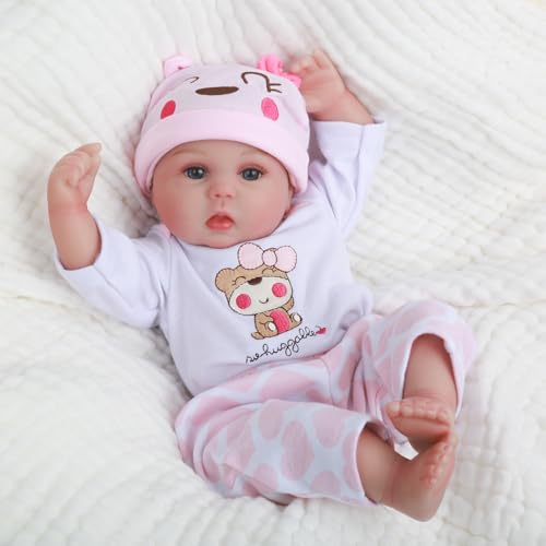 16 Inches Realistic Soft Vinyl Newborn Baby Doll V54729