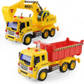 Set of 2 Excavator Dump Truck Toy O48839