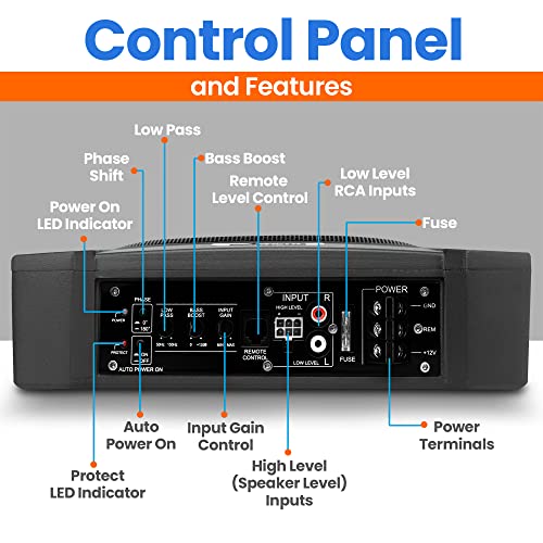10-Inch Low-Profile Amplified Subwoofer System I787002