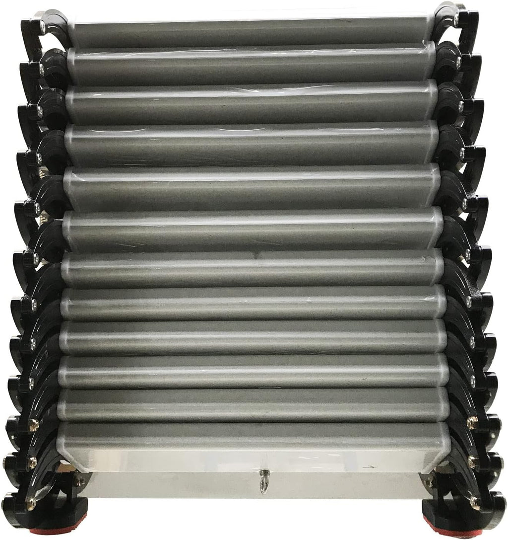 Black Wall-mounted Folding Attic Ladder, 9.8 feet Height, Ti-Mg Alloy O96173