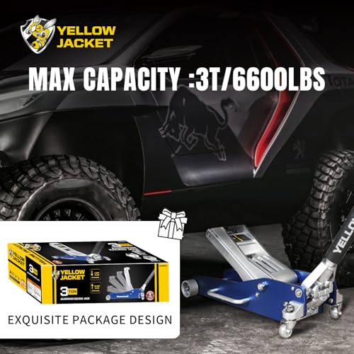 3 Ton Aluminum Floor Jack, 6600 lbs Capacity C499