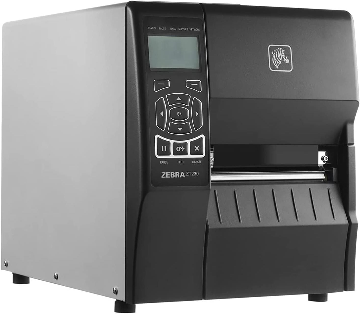 Black Thermal Transfer Barcode Label Printer, 203 dpi, 4-inch Print Width G13991